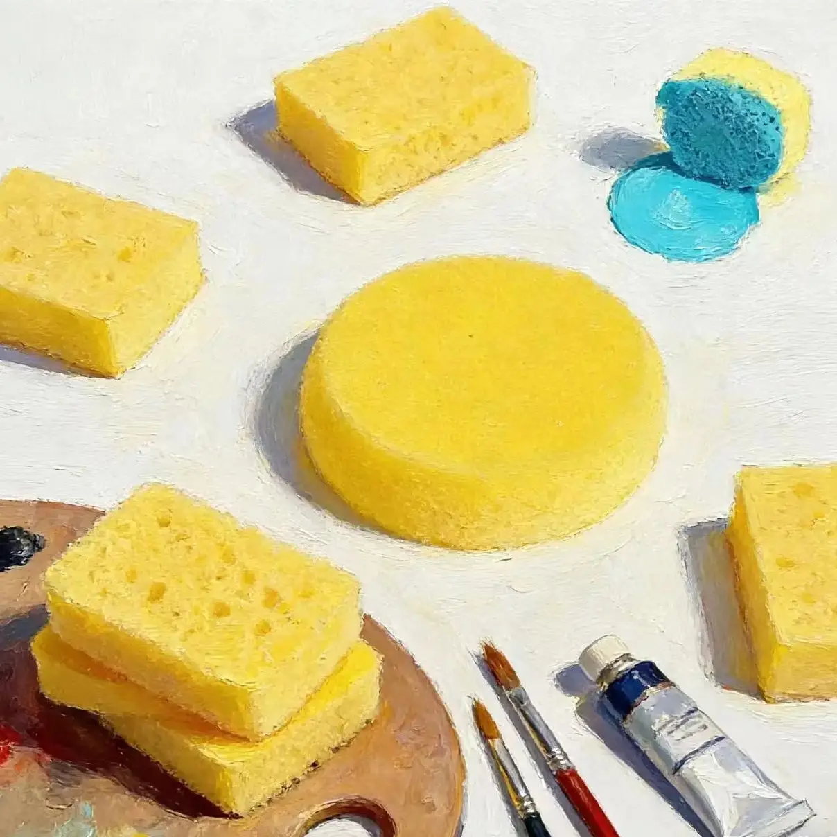 Wholesale Painting Sponges absorb water Sponges Soft Round Small Sponges for Ceramic, Pottery, Painting, Cleaning Kids Use Foams