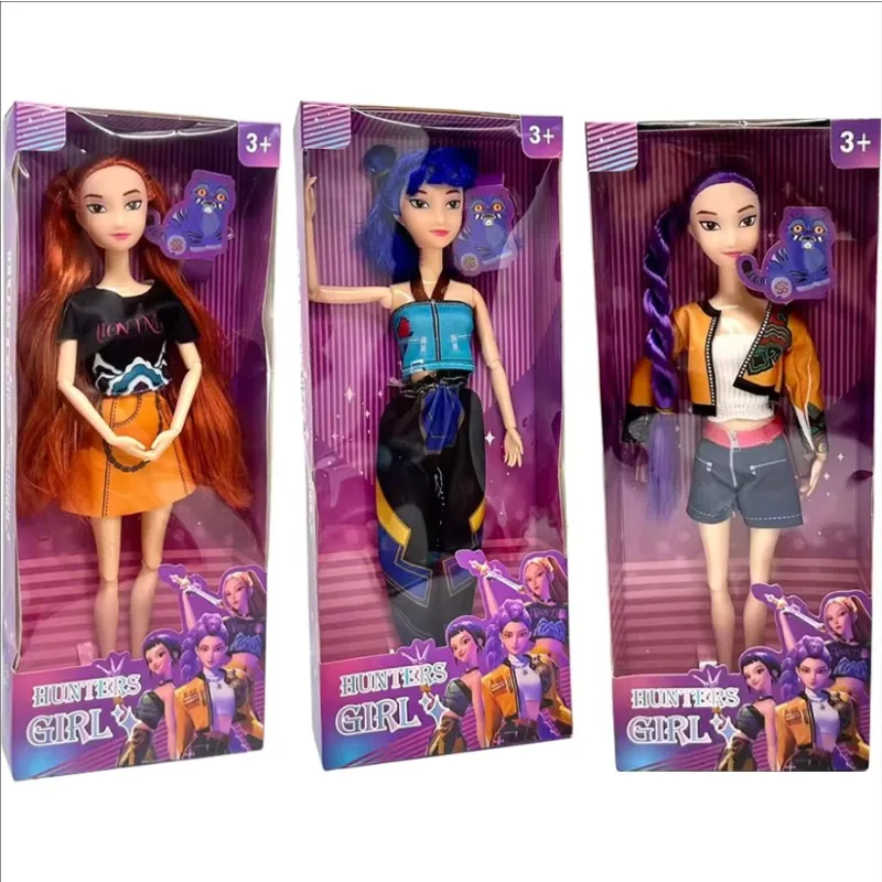 

Pretty Anime Kpop Girl Group Demon Hunters delicated Model Dolls popular Cartoon Action Figures for decorative present