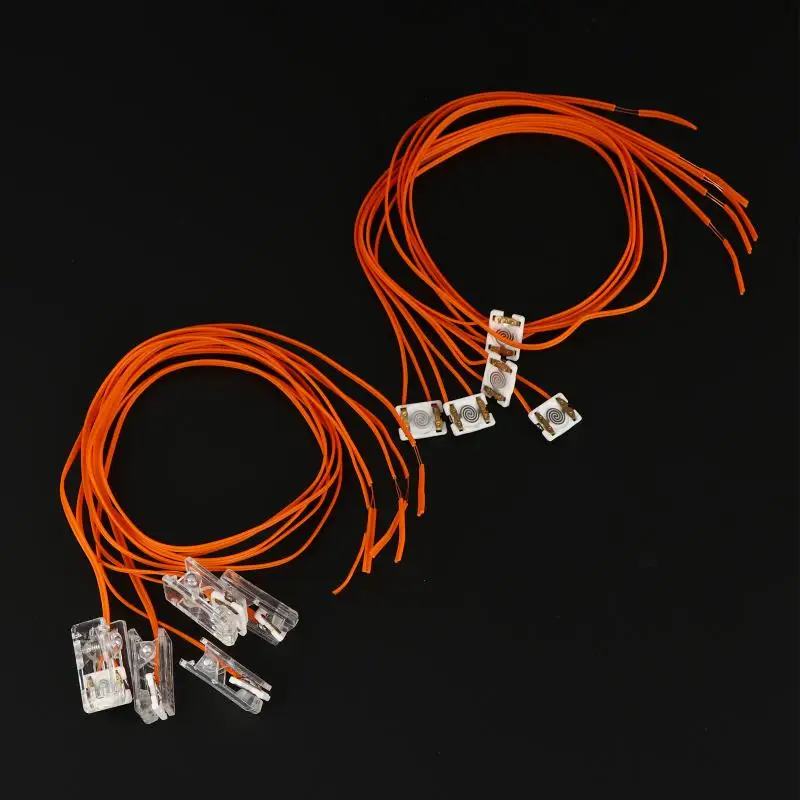 5개입 3.7V-7.4V 안전 풍선 구리선 점화 케이블 풍선 장식 웨딩 파티 장비 10/30/50cm