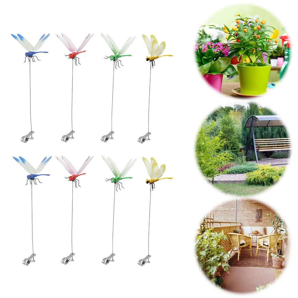 Simulation Dragonfly Clip Bug Deterrent Realistic Dragonfly Clip Bug Repellent Clip on Dragonfly for Hat for Garden Decor