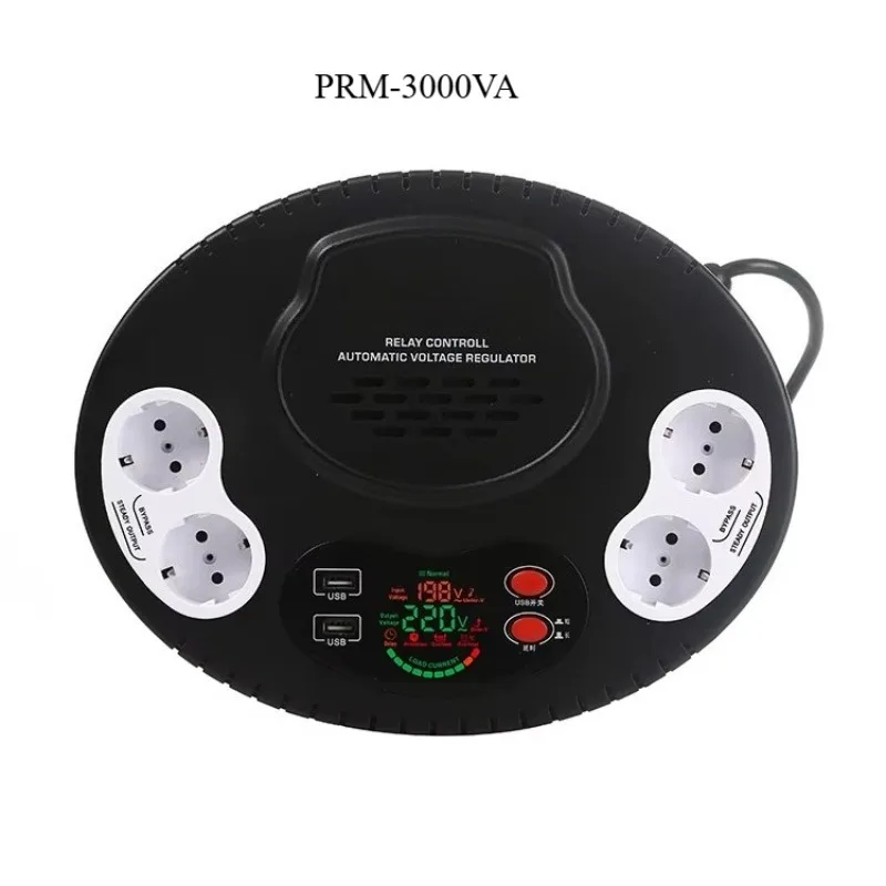 PRM 220VAC Single-Phase Wall-Mounted Air Conditioner Voltage Regulator Stabilizer 3000W LED Display Current Type AC