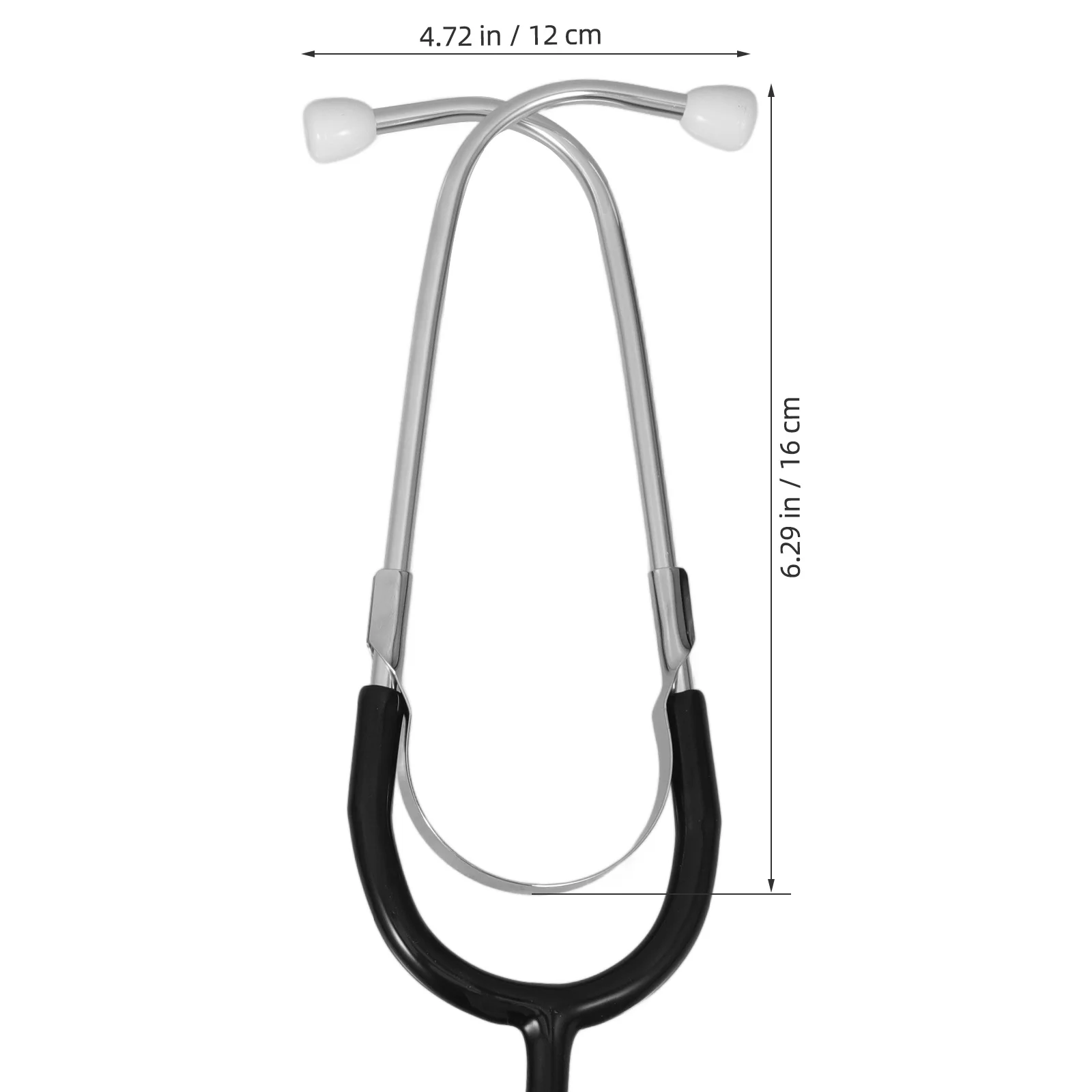 Estetoscopio negro para niños, equipo médico de simulación, juego educativo de simulación para niños, desarrollo de creatividad, 1 Uds.