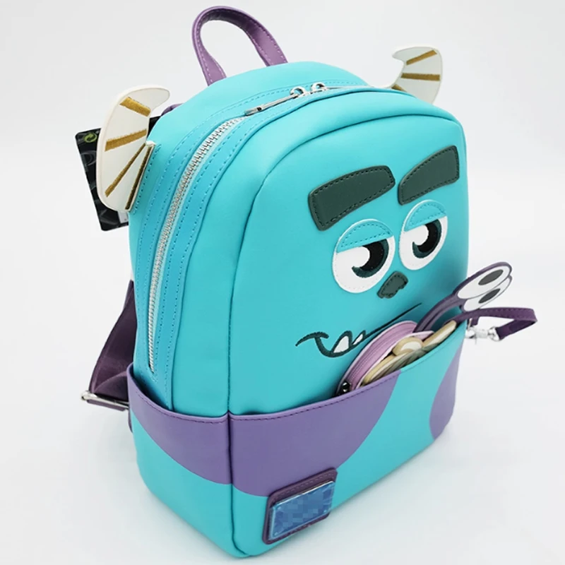 Sulley Monsters University Scare Games Scene Mini Backpack Cosplay Backpack High Quality Cartoon Leisure Bag Gift view 5