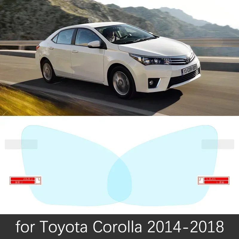 Full Cover Anti Fog Rainproof Rearview Mirror For Toyota Corolla E170 E160 2014~2018 Clear Anti-fog Films Sticker Accessories