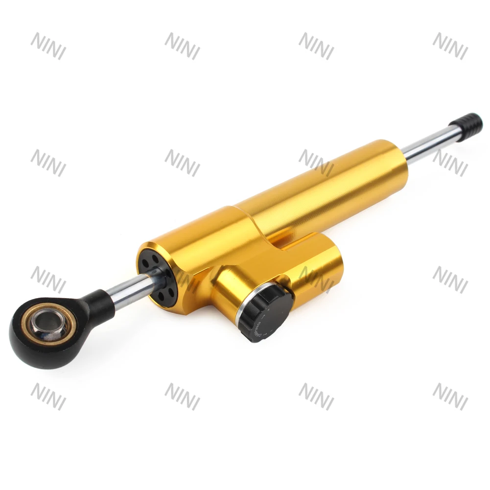 

CNC Motorcycle for Yamaha for Honda for BMW Stabilizer Linear Reversed Safety Control Universal Steering Damper Gold 255mm/10in