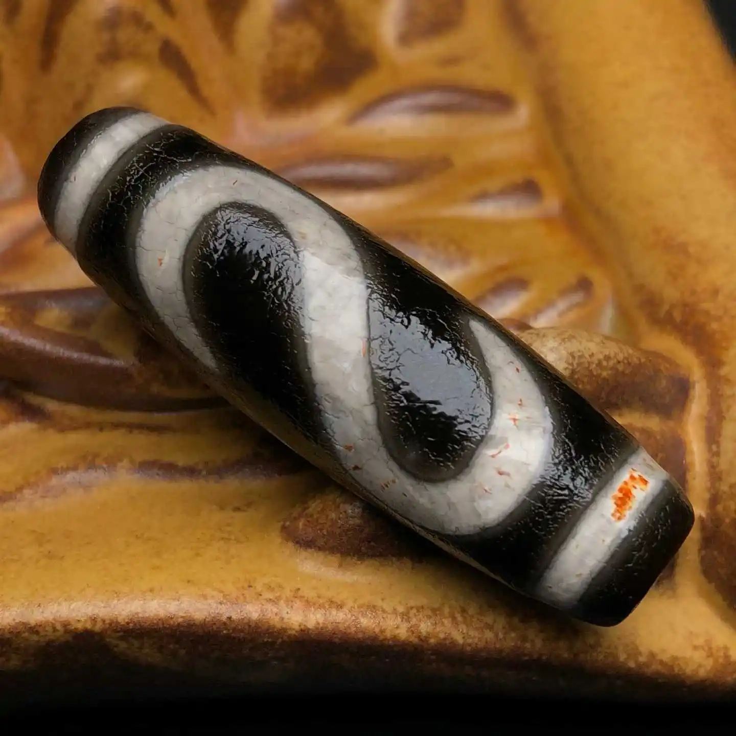 

Натуральные старинные бусины с высоким содержанием масла, с эффектом кракле, в тибетском стиле, для создания подвесок и украшений.