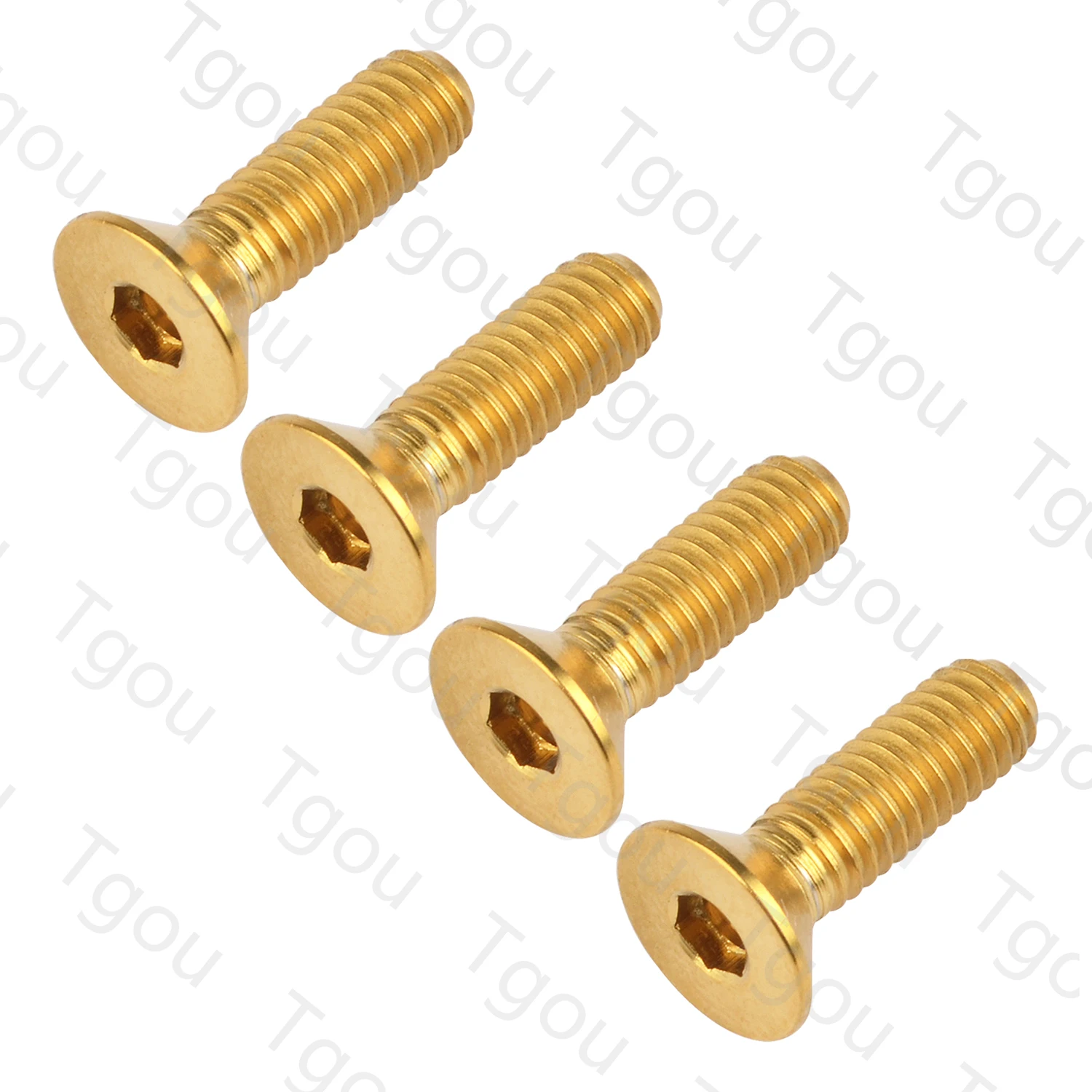 Tgou-titânio parafuso m3x6/8/10/12/15/18/20mm, para o reparo da bicicleta, cabeça chata, 4pcs