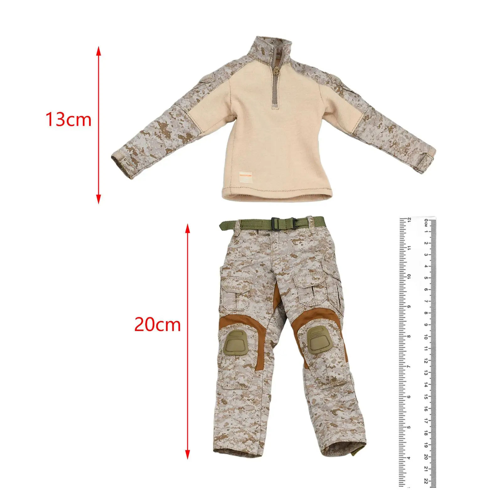 1/6 Scale Action Figures Uniform Model Handmade Stylish Doll Decor Cosplay DIY Doll Dress up 12" Doll Outfits US Marine Clothes