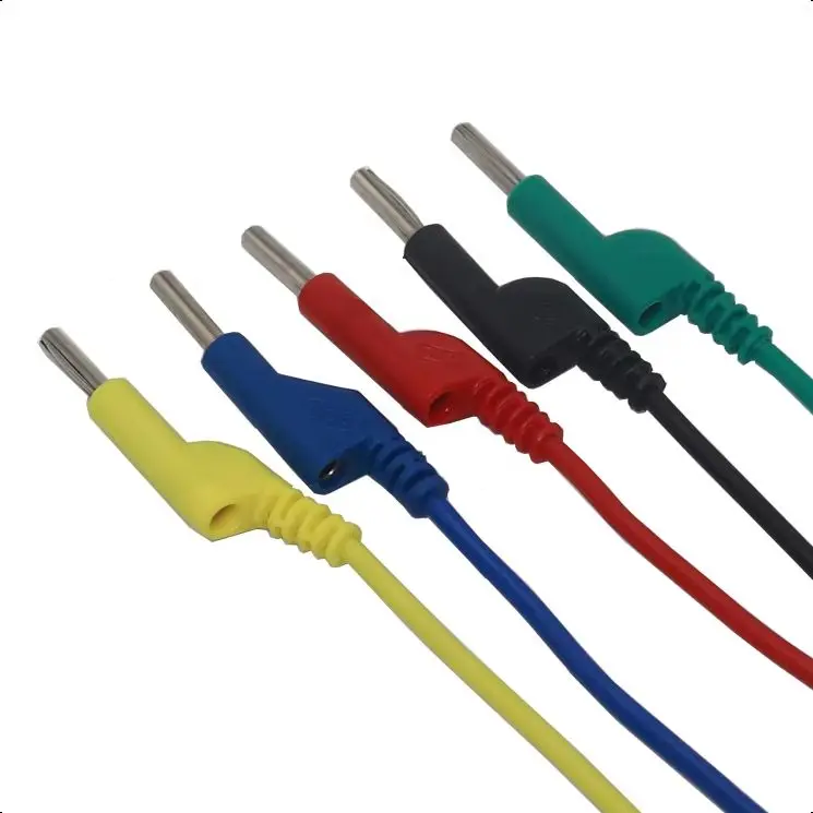 【1PCS】Banana Plug Test Lead Set 4MM Stackable Banana Plug Wire Test Cable Lead for Multimeter Electrical Test Wire