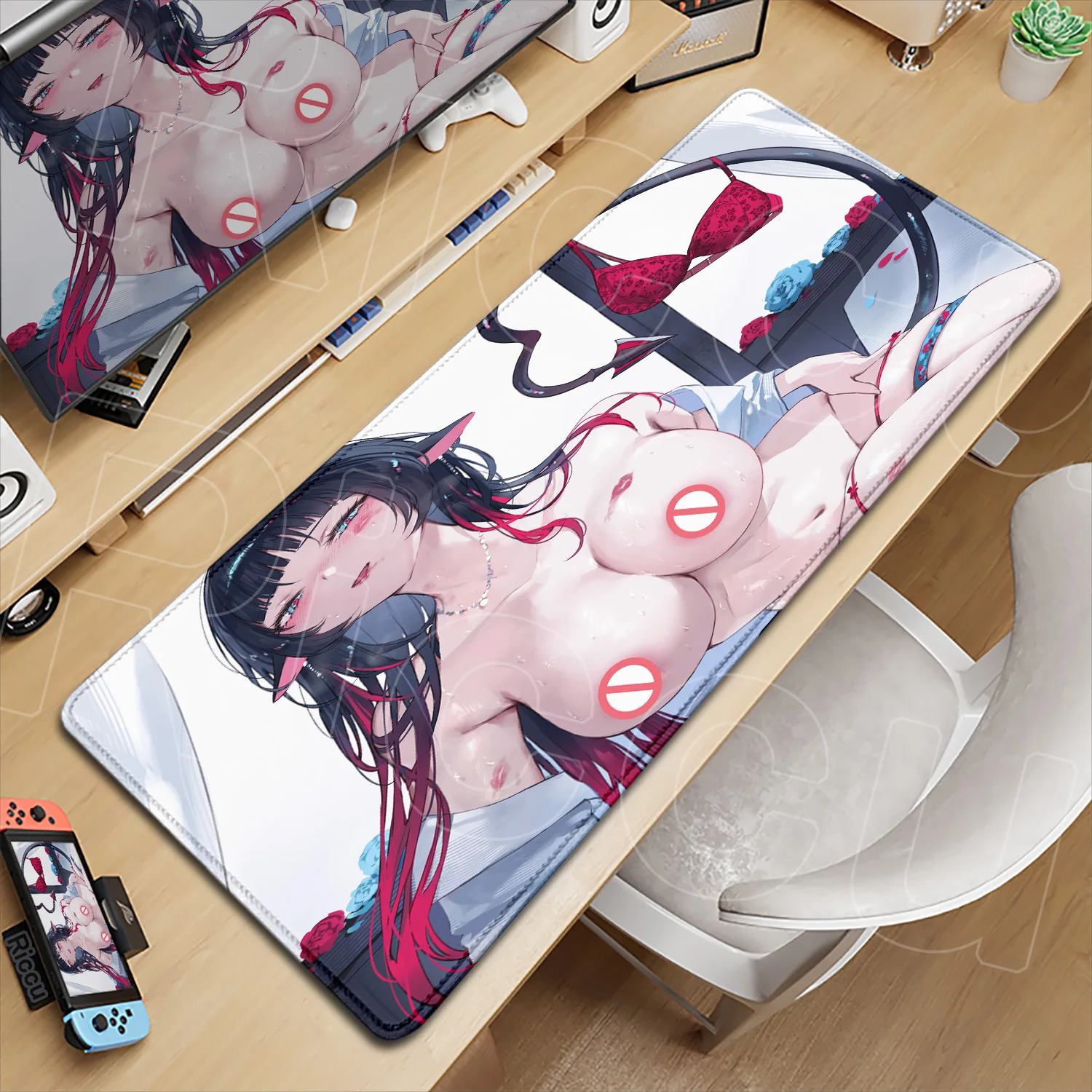 

400x900mm Zenless Zone Zero Uncensored Hentai Erotic Mouse Pad Xxl Busty Adult Content Sensuous Alluring With Hip Gaming Deskmat
