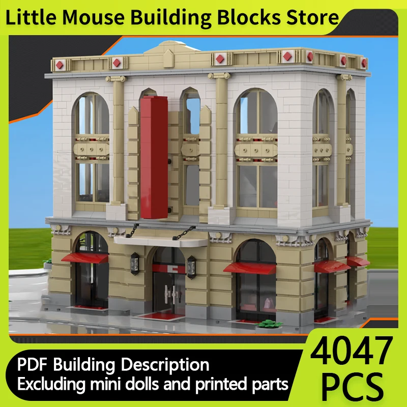 

City Street View Model MOC Building Bricks Department Store Modular Technology Gifts Holiday Assemble Children Toys Suit