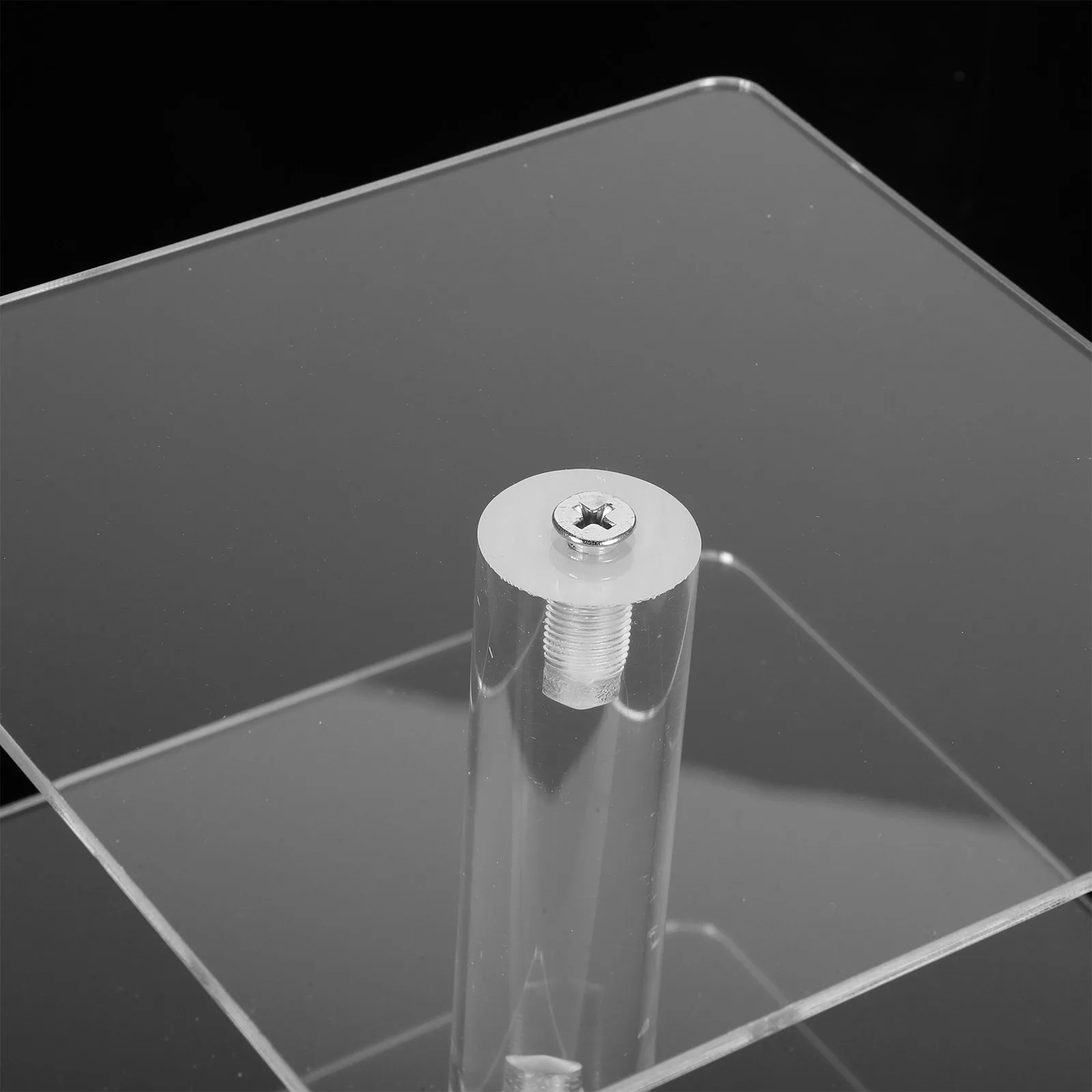 

4 Tier Clear Acrylic Cake Stand Display Holder For Cupcakes Desserts Party Wedding Modern Tabletop Sturdy Elegant Stand Riser