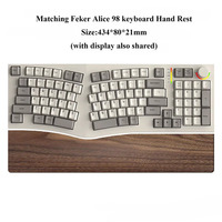 MiFuny Customized Wodden Keyboard Hand Rest Wrist Rest Ergonomic Keyboard Pad Suitable for Feker Alice 98 Mechanical Keyboards