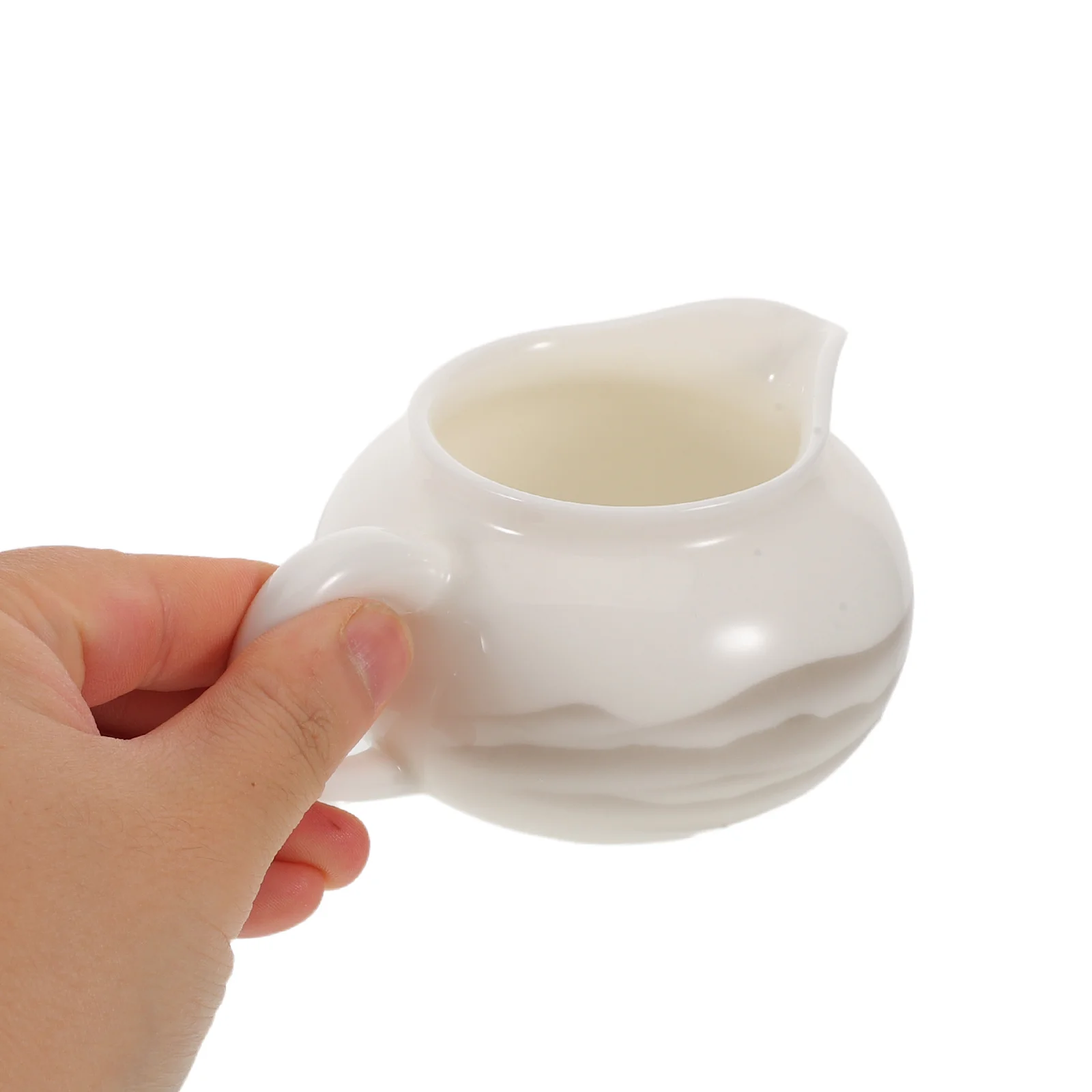 

Small White Ceramic Milk Pitcher Classic Creamer Jug Porcelain Coffee Tea Syrup Sauce Salad Dressing Server Ceramic Cream Jug