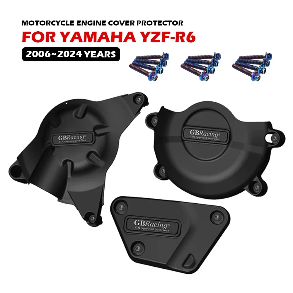 

For YAMAHA YZF-R6 2006-2017 2018 2019 2020 2021 2022 2024 Motorcycle Engine Protector Cover For GB Racing Modified Accessories