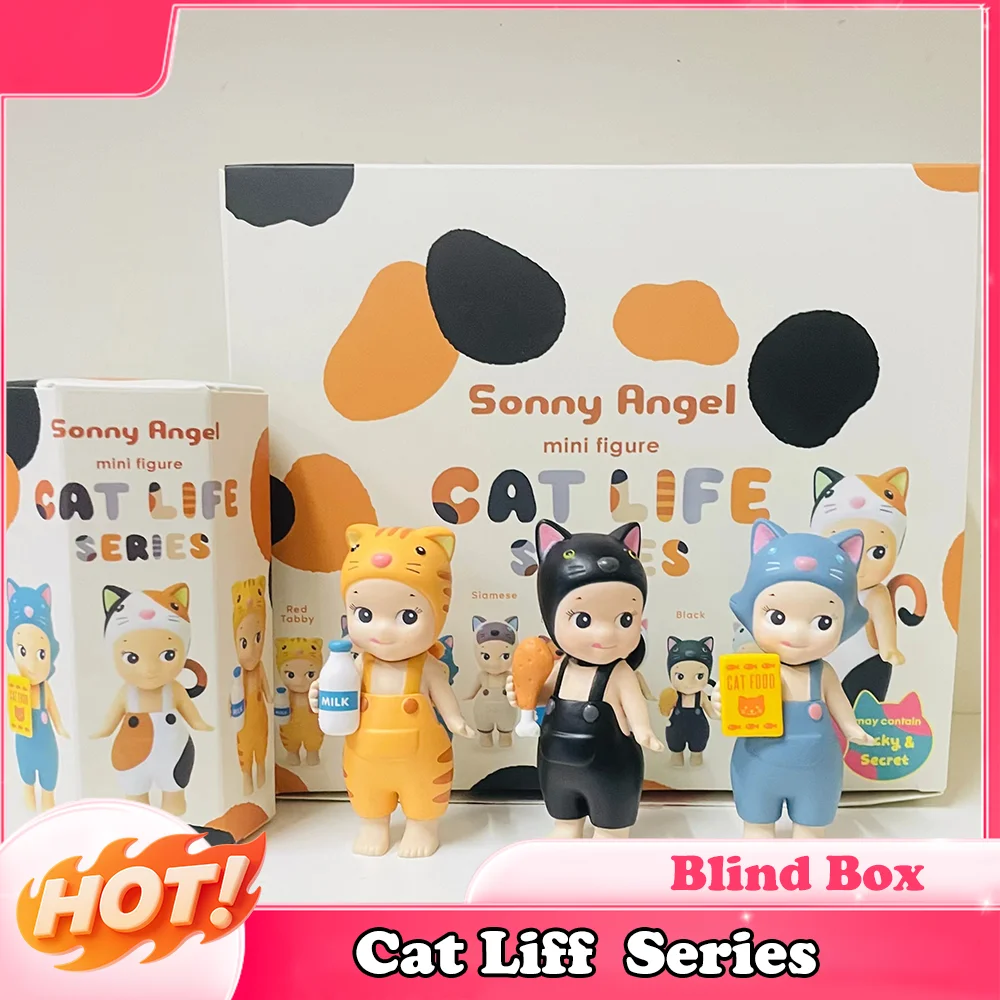 

Новая горячая высококачественная мини-фигурка ангела Cat Life Series слепая коробка мультяшный орнамент ручной работы модная серия подарков на день рождения и Рождество