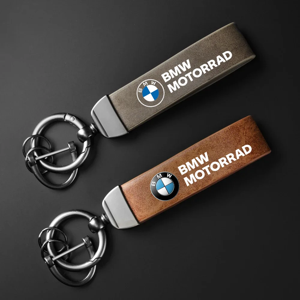 For BMW R1200GS R1250GS R 1200GS R1250 GS R 1250 GS LC ADV High-Grade Leather Motorcycle Keychain Holder Keyring Accessories