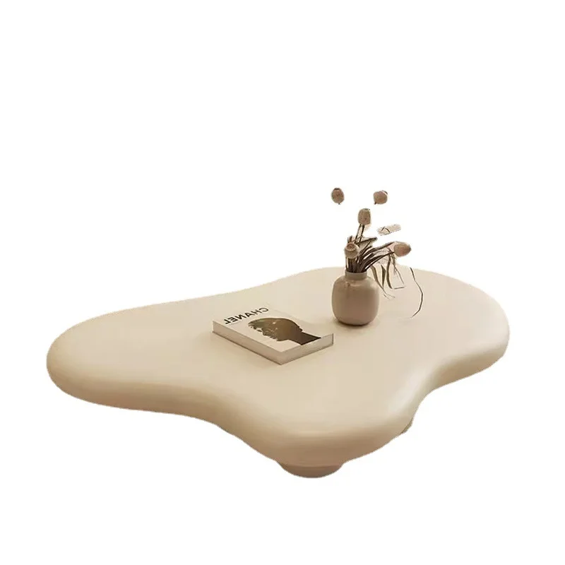 

Cream wind coffee table cloud living room simple modern small apartment special-shaped table