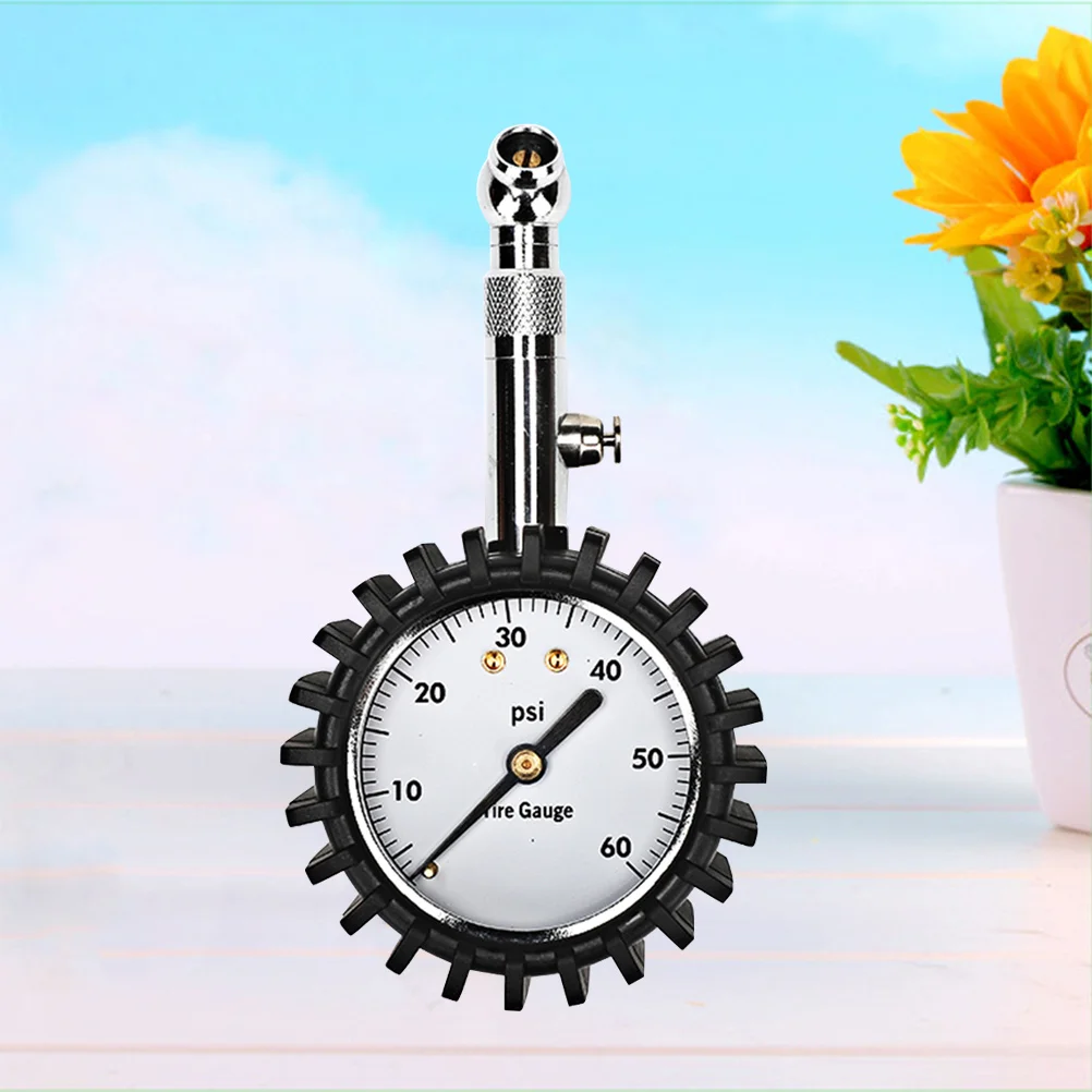 

Механический манометр для шин, черная сталь, латунь, прочный, устойчивый к падению, без автомобиля, мотоцикла, автомобиля, легко читаемый монитор для шин