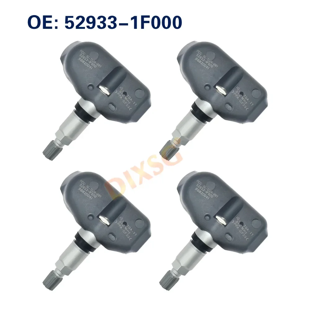 4Pcs Tire Pressure Sensor 529331F000 for Hyundai Tucson 2004-2007 52933-1F000 TPMS 315Mhz Automotive tire pressure system