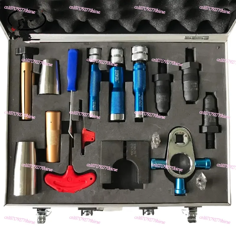 

NO.0239 CAT HEUI C7 C9 C-9 Injector Disassemble Tools Repair Measuring Tools Kits with Disassemble Tool Nozzle Adapter