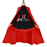 Ruby Rose Cosplay RWBY Red Trailer Cosplay Costume Wig Women Dress Cloak Halloween Carnival Party Comic-con Role Playing Outfit