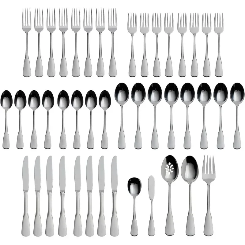 Colonial Boston 45-Piece Flatware Set, Service for 8