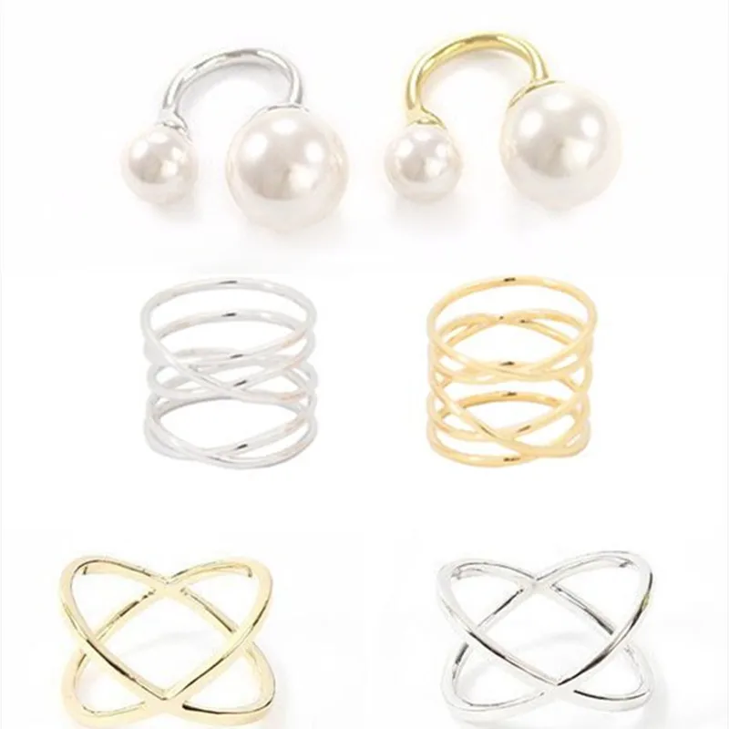 Fashion Wide Gold Color Multilayer Hollow Rings For Women Trendy Stack Ring Jewelry Smooth Simple Wedding Couples Ring Gift