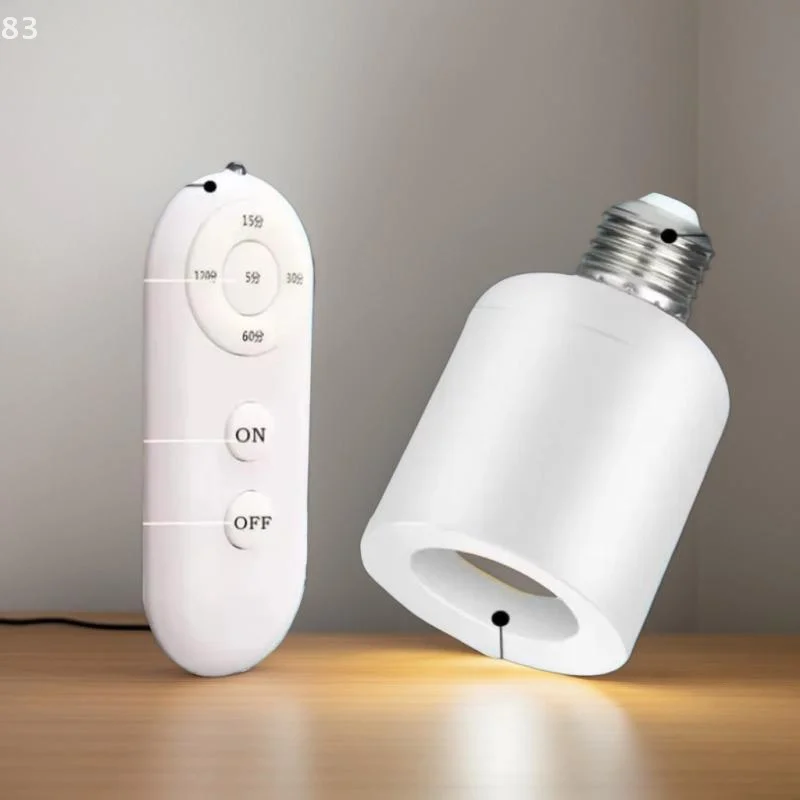 

Домашний умный беспроводной набор таймерных переключателей E27, патрон лампы 85 В-265 В с дистанционным управлением для детской комнаты и спальни