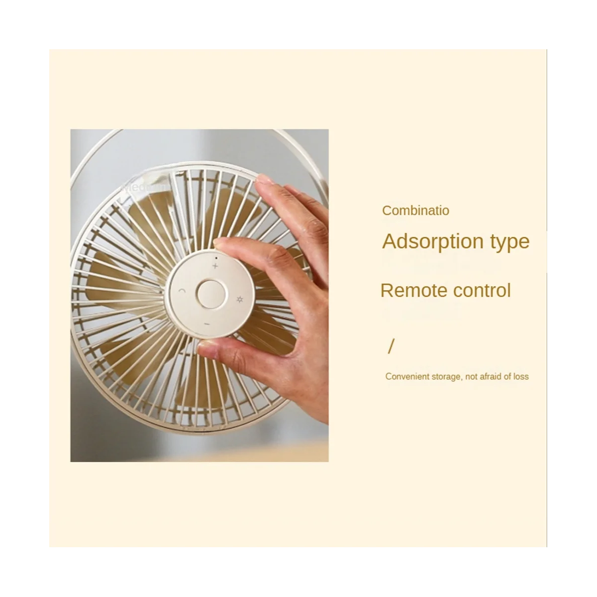 Wall-Mounted Shaking Head Desktop Fan Mini Household USB Rechargeable Multi-Functional Outdoor Camping Fan 10000Mah-B