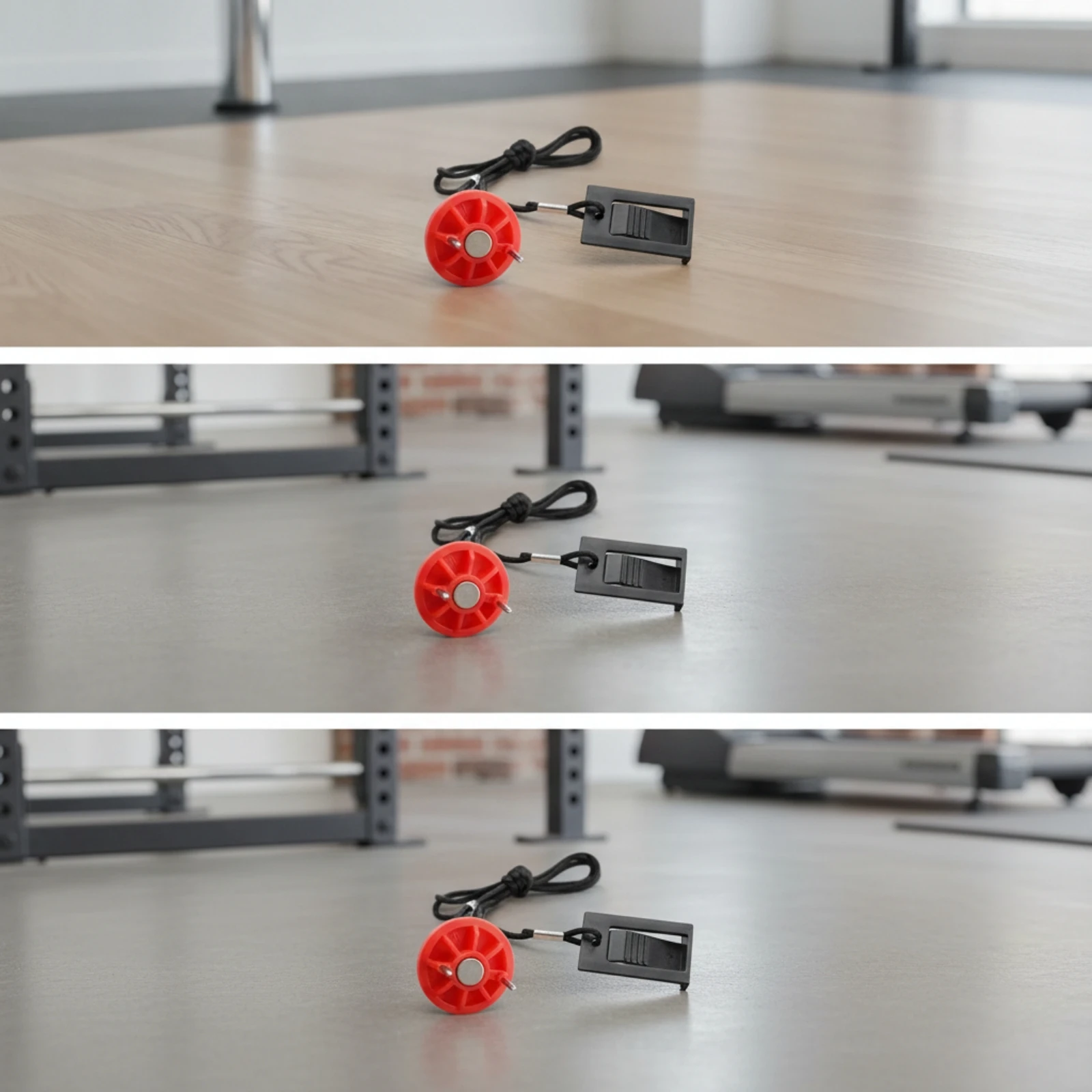 Treadmill Safety Lock Assembly Replacement Treadmill Emergency Stop Key Assembly Corded Robust for Running Exercise