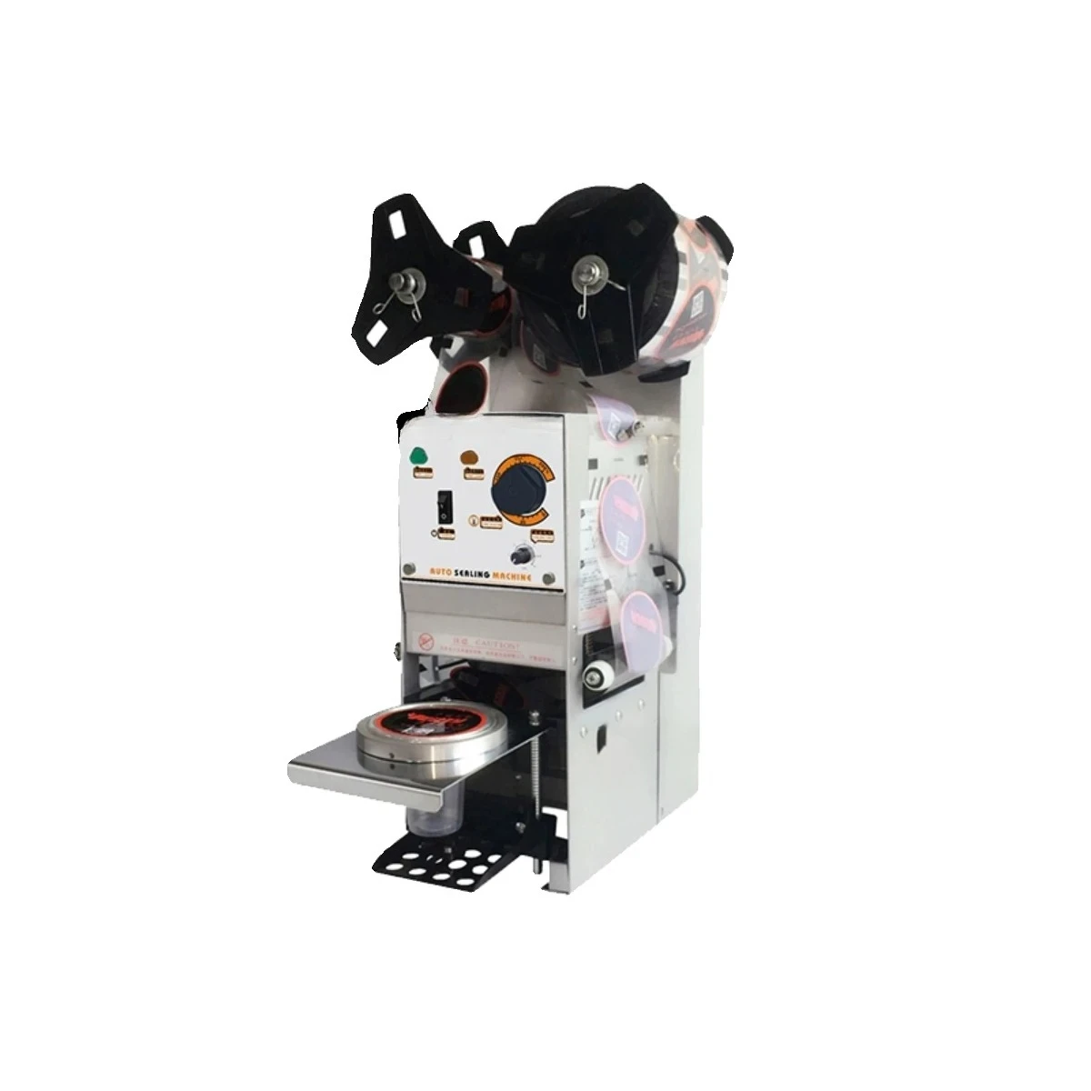 Mouth machine Commercial milk tea capping film machine Packing hand pressure sealing machine