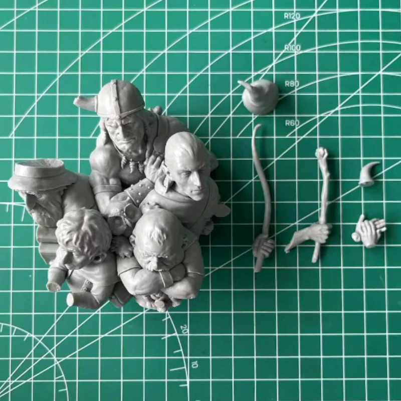 1/12 Scale Die-Cast Resin Bust Model Kit Dungeon Friends Statue Unassembled and Unpainted