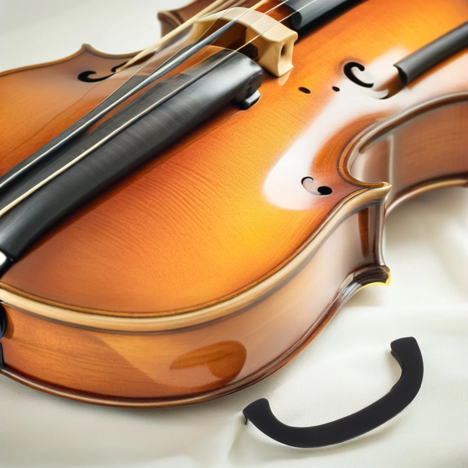 

4/4 Violin Waist Protector Rubber Shockproof Side Panel Cover Clip Accessory Easy Install Travel Performance Durable Instrument