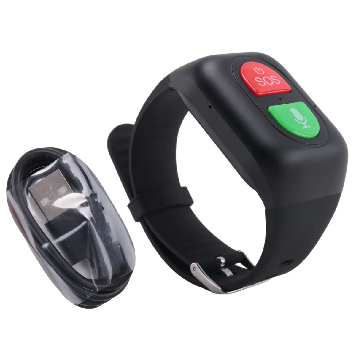 Elderly GPS Tracker 4G Phone Watch SOS One Key Call Anti-Wandering Tracker Sports Bracelet Heart Rate Blood Monitor