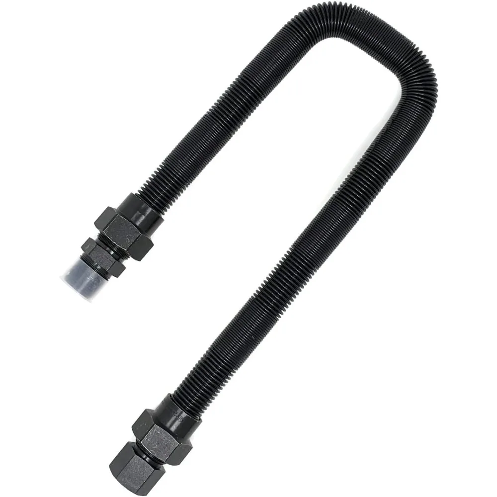 

Midwest Hearth 3/4 Whistle Free Gas Flex Line for Fire Pit - Black (24 Long)