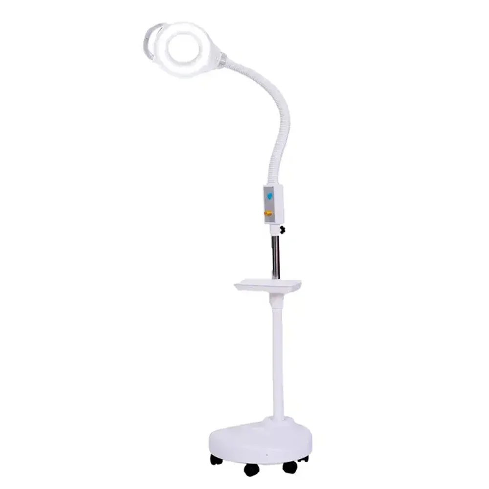 

LED Floor Lamp Magnifying Salon Beauty Cold Light Multifunction Desk Lamp Esthetician Magnifying Nail Art Tattoo Vertical Lupa x