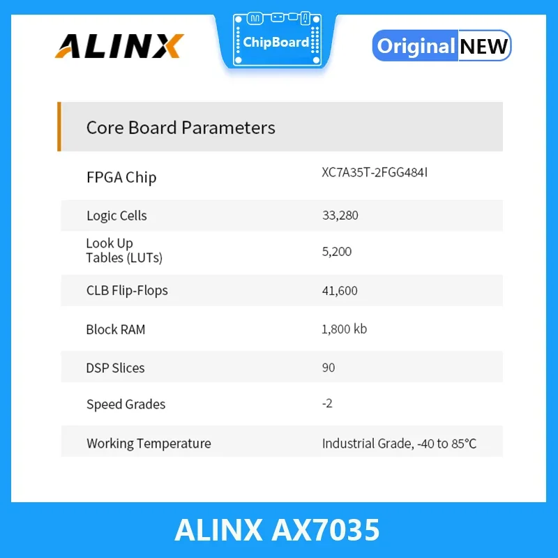 ALINX AX7035: XILINX Artix-7 XC7A35T FPGA Board A7 SoMs Evaluation Kits