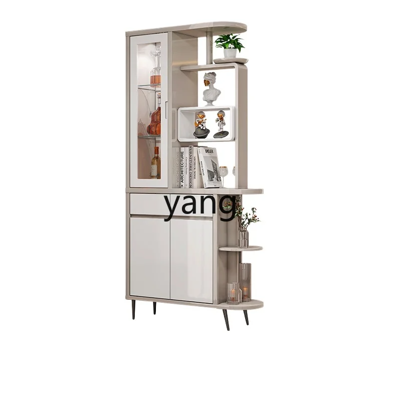 

CX Household Light Luxury Modern Partition Hallway Wine Cabinet Double-Sided Small Living Room Storage Cabinet