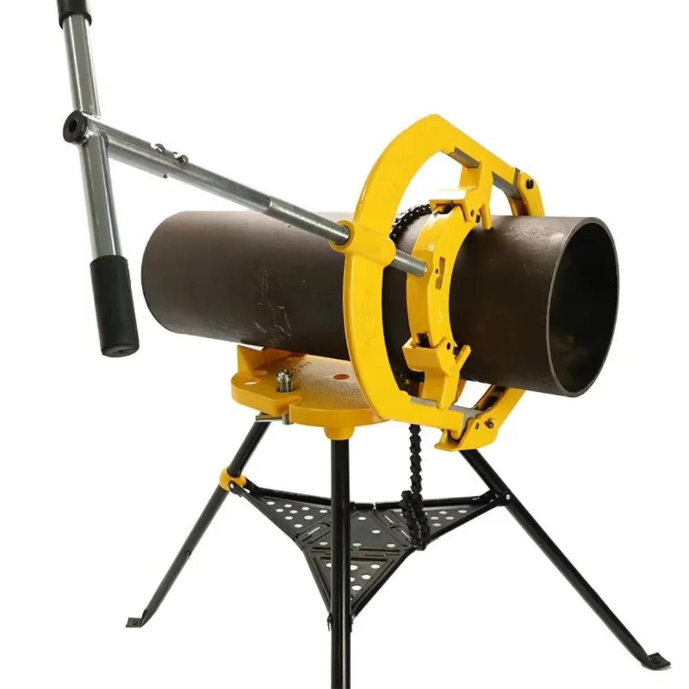 Heavy Duty Manual Pipe Cutter Rotary Tube Cutter For Large Diameter Fire Pipe Stainless Steel Galvanized Pipe