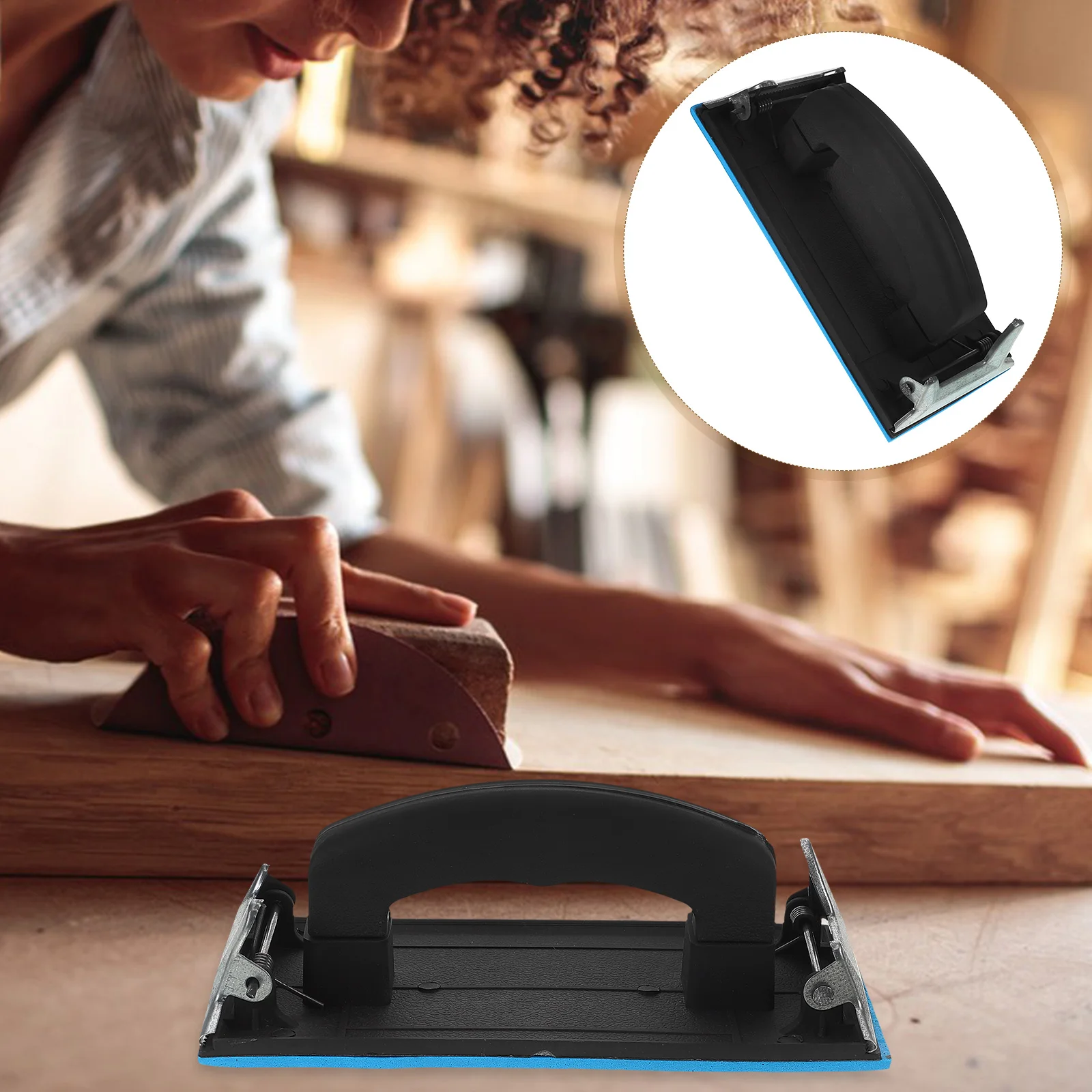 

Sandpaper Fixing Rack Manual Holder Sturdy Frame Fine Sanding Polishing Woodworking Drywall Hand Sander Sanding Tool Accessory
