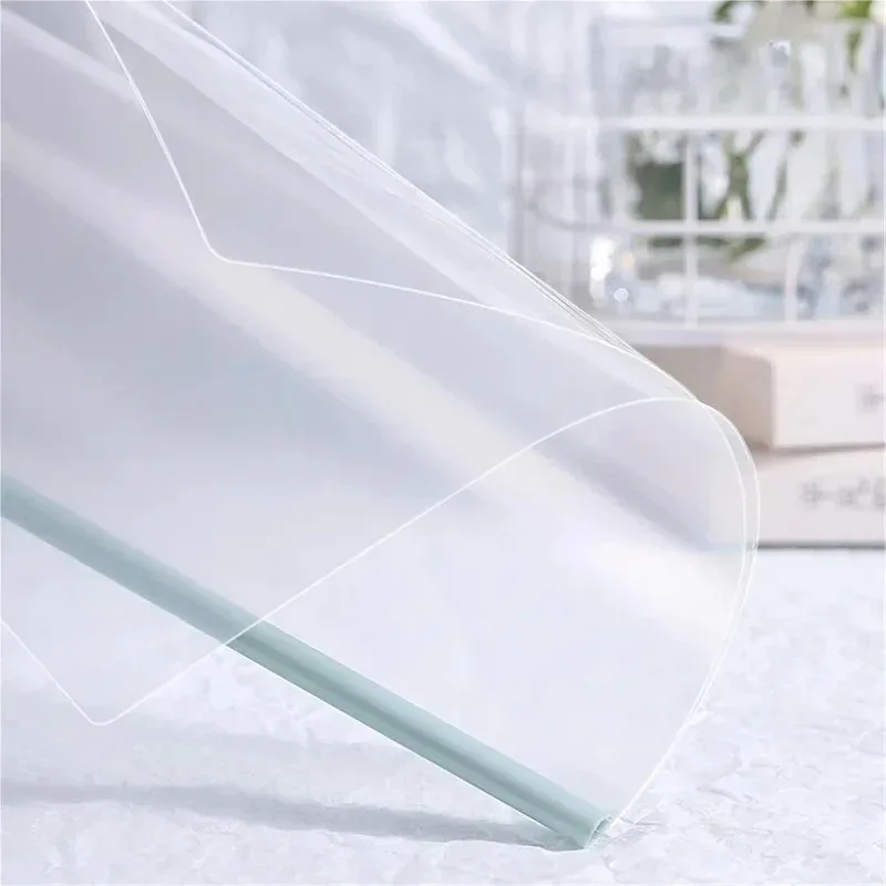 20/10PC Transparent File Document Thicken Draw Rod A4 Folder Test Paper Storage Bag Clip Office Folder Organizer Office Supplies