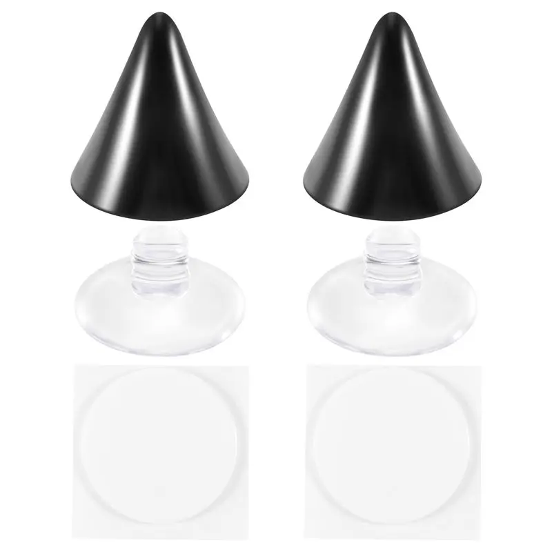 Eco-Friendly Motorcycle Helmet Corner Horn Decoration Accessories Resilient Suction Cup Soft Horn Decoration Headwear