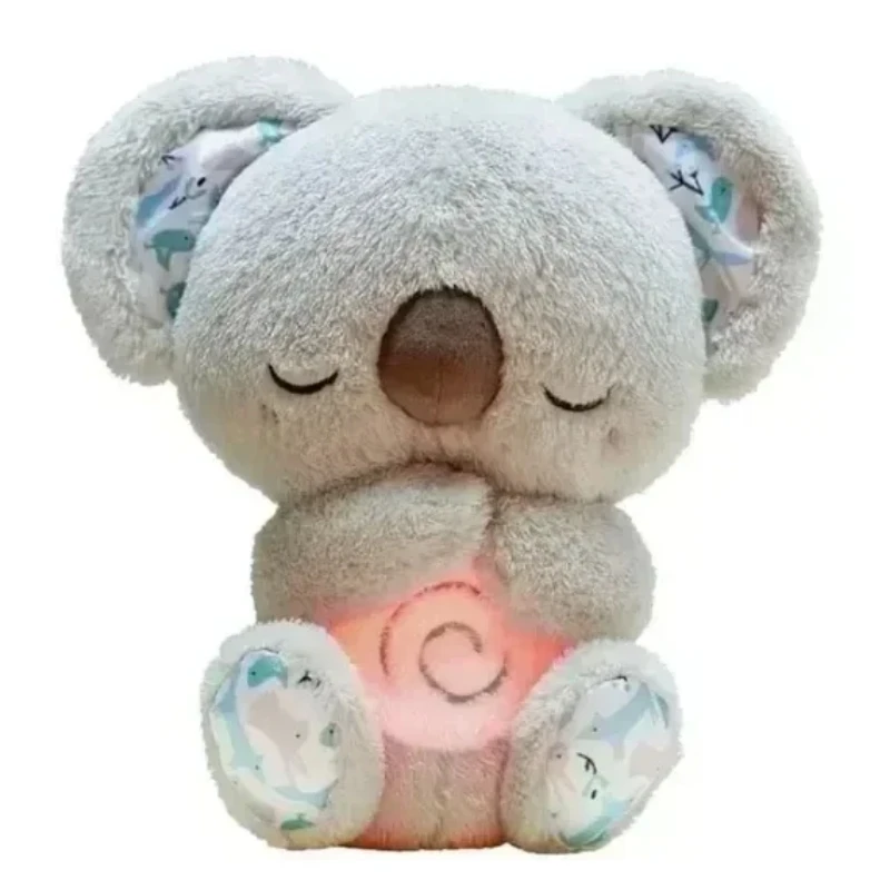 Bonito calmante coala urso brinquedos de sono para crianças bebê calmante alívio da ansiedade respiração coala brinquedo sono amigo boneca de pelúcia com
