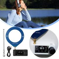 SI4732 0.5-108mhz Portable Pocket Mini Shortwave Radio LSB USB AM FM All Band Radio Receiver Radio 1.9inch IPS Screen Radio