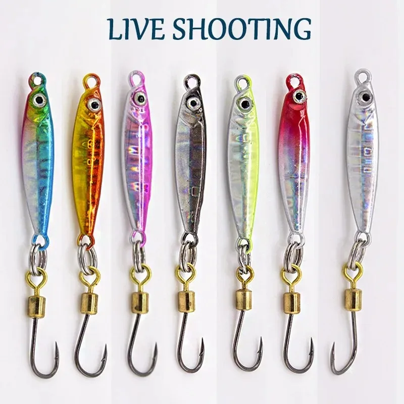 3g 5g Micro Metal Jig Fishing Lure Long Cast Sinking Mini Lead Bait Flutter Spoon for Trout Bass Creek Stream Light Tackle Setup - view 4