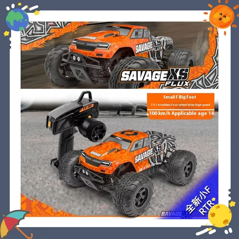

HPI Savage XS Flux 1/12 Scale 4WD RC Car Remote Control Electric Off-Road Vehicle Toy for Hobbyists