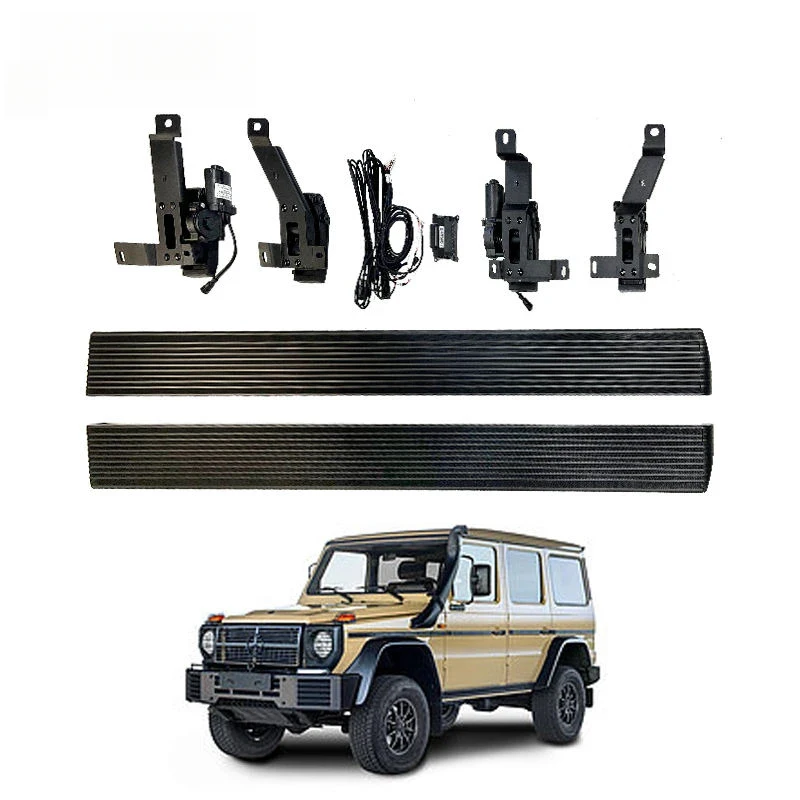 Lightweight Aluminum  Side Step Running Boards with  Light G350D W463 Bars