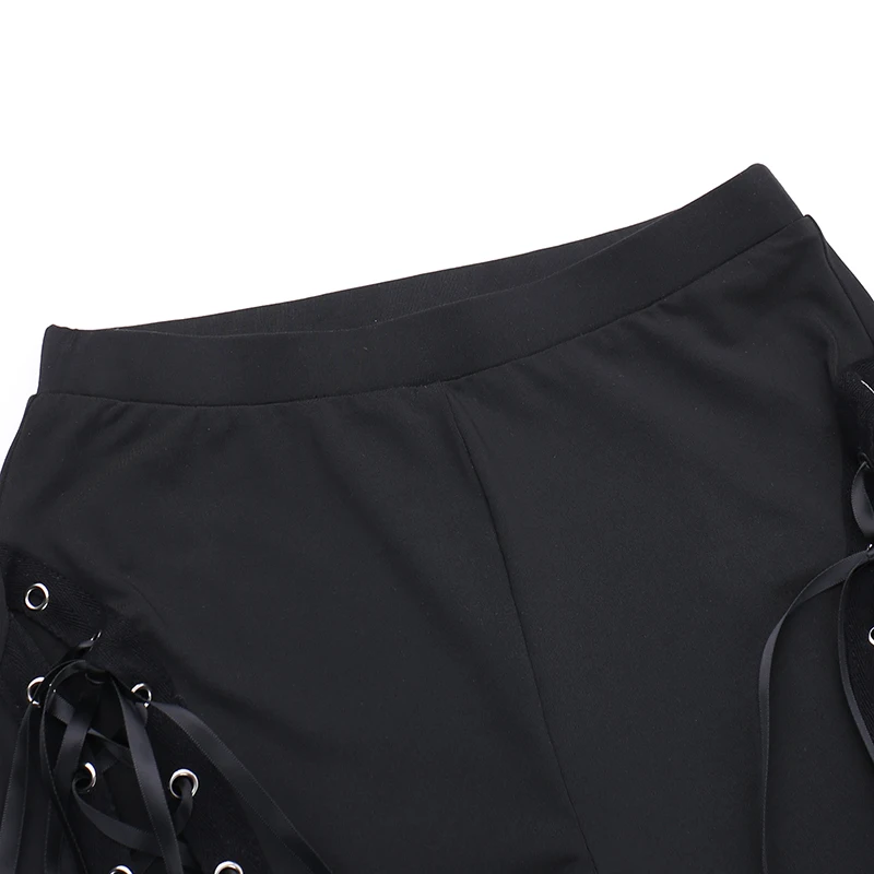 Summer 2024 New Dark Street Trendy Chicken Eyes With Strap Flare Pants - Non Woven Women CF24009AH