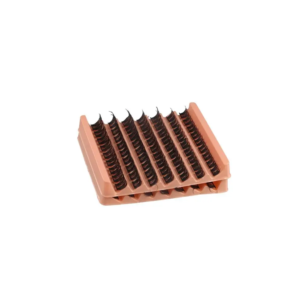 63 Cluster/scatola Morbido Individuale Cluster Ciglia Estensione Ciglia FAI DA TE Soffici Croce Ciglia Finte Fata 10/12/14mm